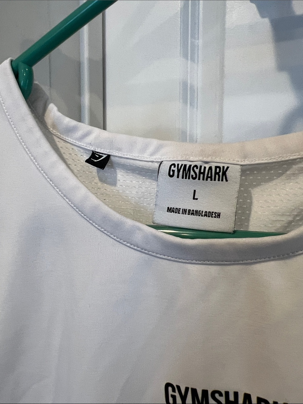 Gymshark White Cropped Muscle Tank - Picture 2 of 3